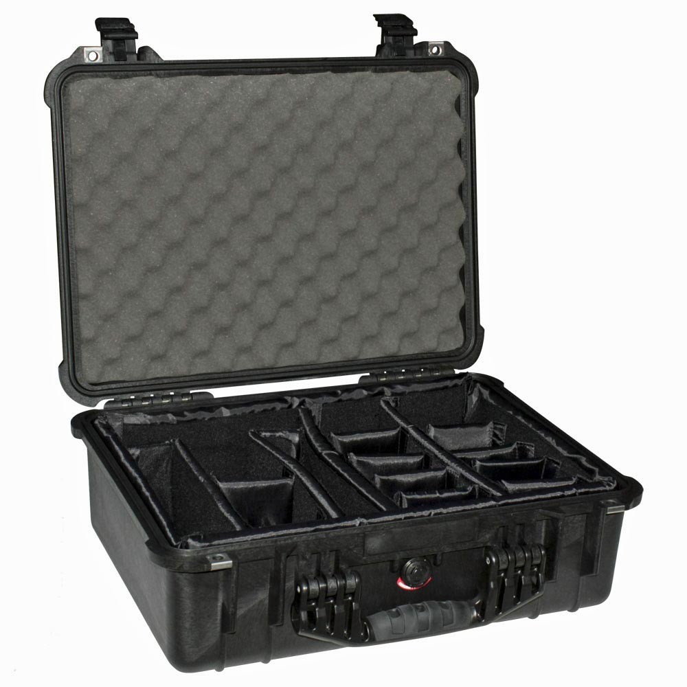 Afbeelding van Peli™ Case 1524 Koffer Medium zwart met vakverdelers