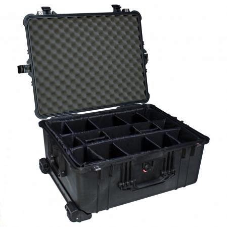 Afbeelding van Peli™ Case 1614 Reiskoffer Groot zwart met vakverdelers