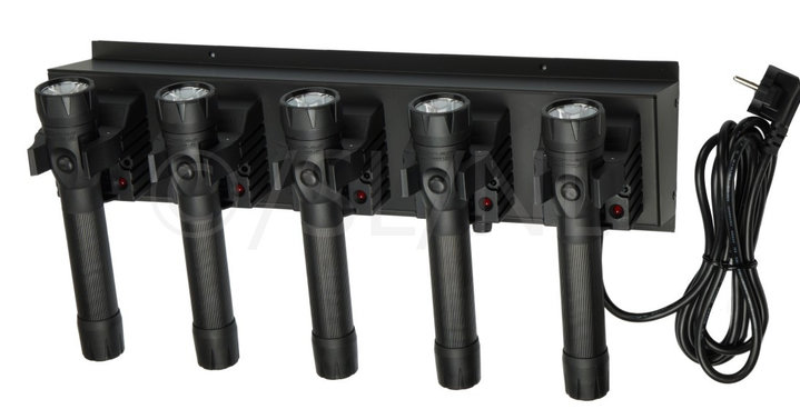 Afbeelding van Streamlight Stinger laadstation 230V met vijf Polystinger DS LED zaklampen